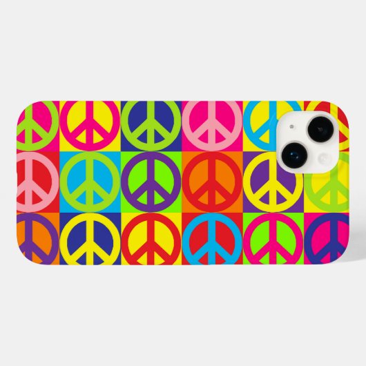 Pop Peace Case-Mate iPhone Case (Achterkant (horizontaal))