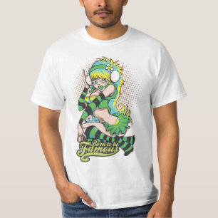 Pop Pin-Up Geboren Om Beroemd T-shirt Te Zijn