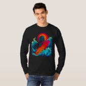 Pop Poodle Dog Surfing T-shirt (Voorkant volledig)