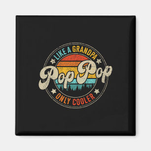 Pop Pop Alleen Koeler Vintage Voor Opa Vader Dag Magneet
