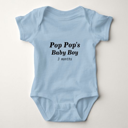 Pop Pop Baby Boy T Shirt (Voorkant)