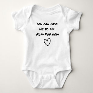 Pop pop baby outfit romper