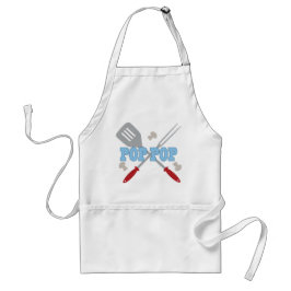 Pop Pop BBQ Grilling Apron Gift Standaard Schort