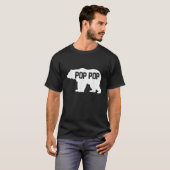 Pop Pop Beer Silhouet T-shirt (Voorkant volledig)