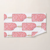 Pop Pop de crème glacée à la fraise rose (Serviette à main)