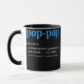 Pop pop Definition Grandpa Vaderdag Mok (Links)