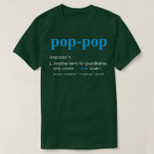Pop Pop geeft opa vaderdag popPop T-shirt (Design voorkant)
