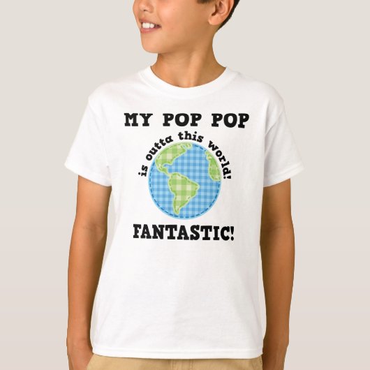 Pop Pop Grandpa Kinder Vaderdag Shirt (Voorkant)