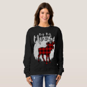 Pop Pop Moose Red Pset Buffalo Matching Family Pa Trui (Voorkant volledig)