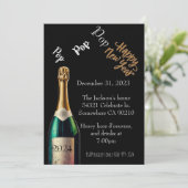 Pop pop pop oudejaarsavond kaart (Staand voorkant)