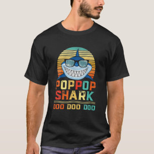 Pop Pop Shark Doo - Matching Family Shark Birt T-shirt