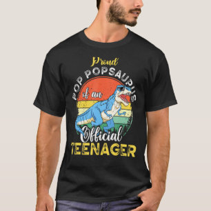 Pop Popsaurus Dinosaur 13e Verjaardag Officiële Ti T-shirt