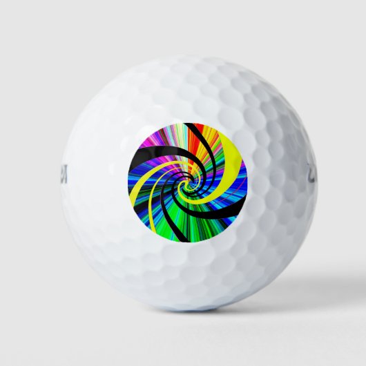 Pop psychedelic golfballen (Voorkant)