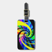 Pop psychedelisch bagagelabel (Voorkant verticaal)