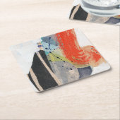 Pop Quirk I Vierkante Kartonnen Onderzetter (Schuin)