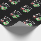 Pop Quiz Funny Soda Pop Pun Dark BG Cadeaupapier (Hoek)