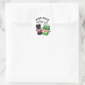 Pop Quiz Funny Soda Pop Pun Ronde Sticker (Tas)