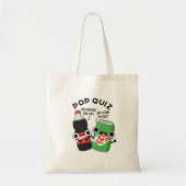 Pop Quiz Funny Soda Pop Pun Tote Bag (Voorkant)