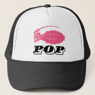 Pop roze granaat trucker pet