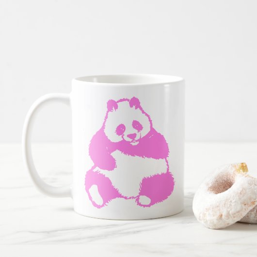Pop Roze Panda Mok (Met donut)