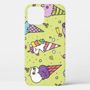 Pop Schattige Ice Cream: Dierenmotief iPhone 12 Hoesje