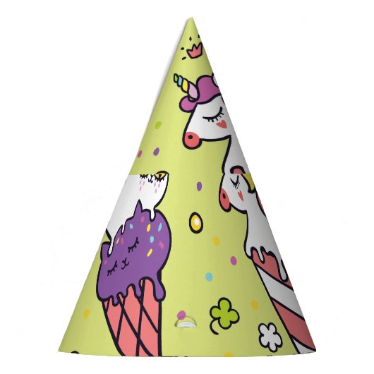 Pop Schattige Ice Cream: Dierenmotief Feesthoedjes (Links)