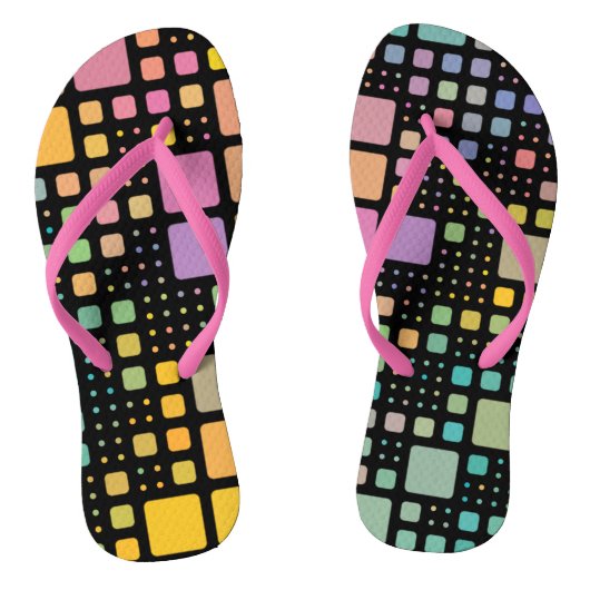 Pop Squares Teenslippers (Voetbed)