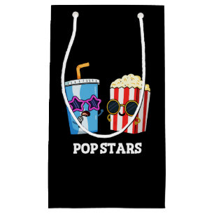 Pop Stars Funny Snack Pun Dark BG Klein Cadeauzakje