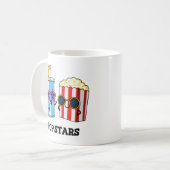 Pop Stars Funny Snack Pun Koffiemok (Voorkant links)