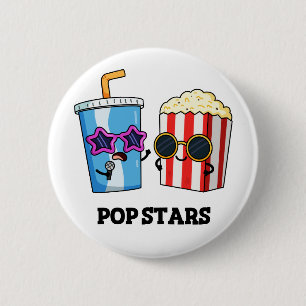 Pop Stars Funny Snack Pun Ronde Button 5,7 Cm