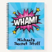 Pop stripstijl aangepast notitieboek (Voorkant)