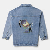 pop surrealism collage denim jacket (Achterkant)