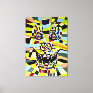 Pop Surrealisme Waterverf Hedendaagse Clown Joker Canvas Afdruk