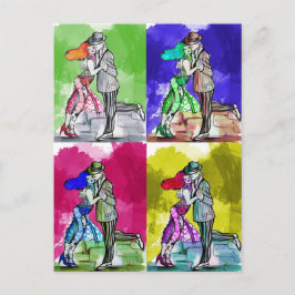 Pop Tango Dancing Briefkaart