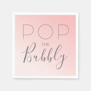 "Pop the Bubble" Roze Ombre Servet