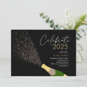 Pop the Bubbly carte du Nouvel An (Debout devant)