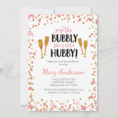 Pop The Bubbly Fête des mariées invitation (Devant)