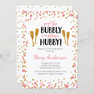 Pop The Bubbly Je reçois un invitation Hubby