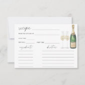 Pop the Champagne Bridal shower - carte de recette (Devant)