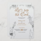 Pop the Cork Invitation (Devant / Derrière)