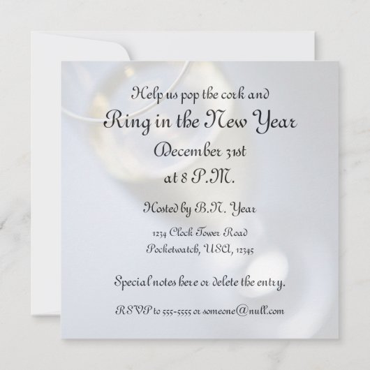 Pop the Cork Invitation (Dos)