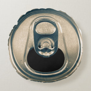 Pop Top Soda Bière Can Round Coussin