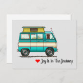 Pop Top Van Camper Briefkaart (Voorkant / Achterkant)