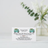 Pop Top Van Camper Visitekaartje (Staand voorkant)