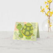 Pop Turtle. Kaart (Gele Bloem)