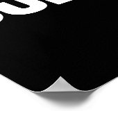 Pop Typografie Black en White  Poster (Hoek)