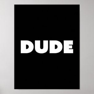 Pop Typografie Black en White Poster