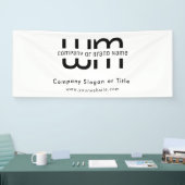 Pop Up Shop Black Modern Business Backdrop Spandoek (Beurs)