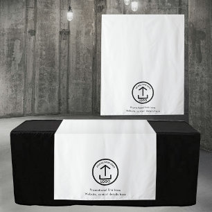 Pop Up Shop Business Logo Tekst Banner Tafelrunner Wandkleed
