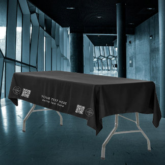 Pop-Up Shop Zakelijk Logo QR Code Handelsbeurs Zwa Tafelkleed